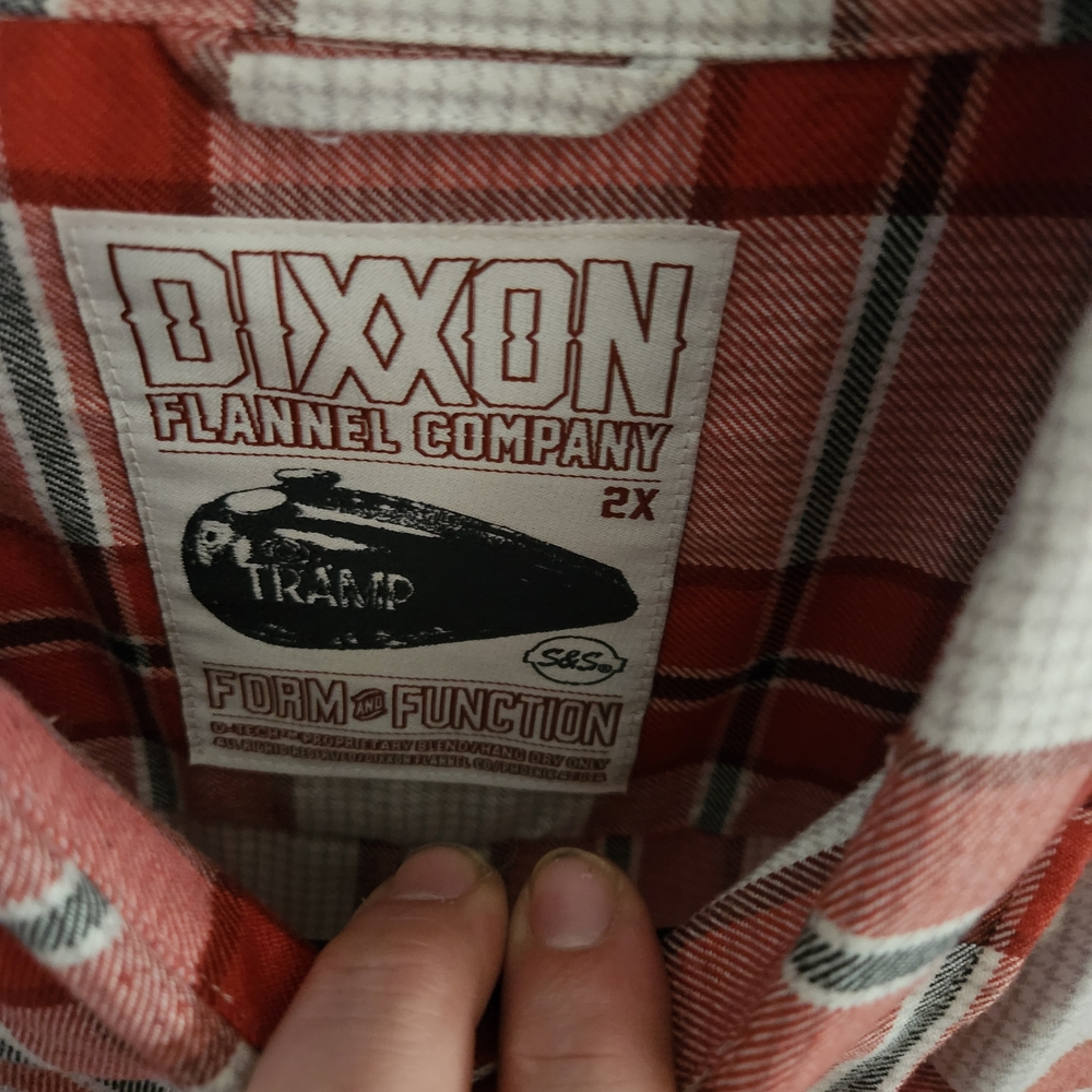 Dixon Red and White Plaid Shirt - Picture 4 of 5